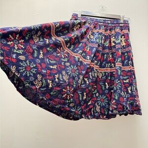 Vintage - Retro Geometric Figures Handmade Skirt